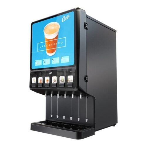 Curtis Next Generation PCNG6800 Primo Cappuccino Dispenser with 6 Hoppers and Hot Water Faucet - 120V