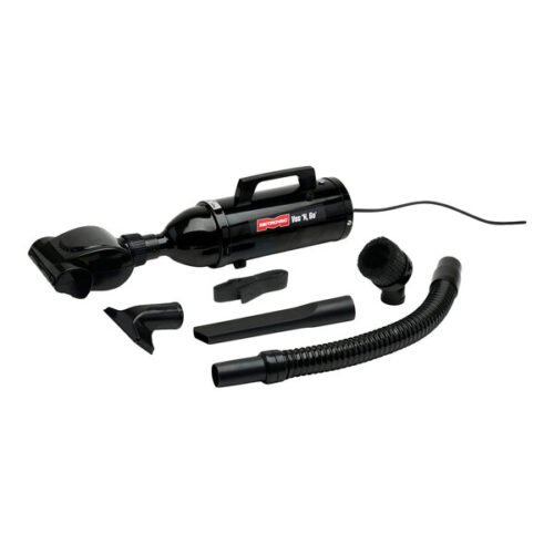 MetroVac VM6B500T Vac N Go Handheld Canister Vacuum Cleaner with Turbine Brush and Attachment Kit - 500W
