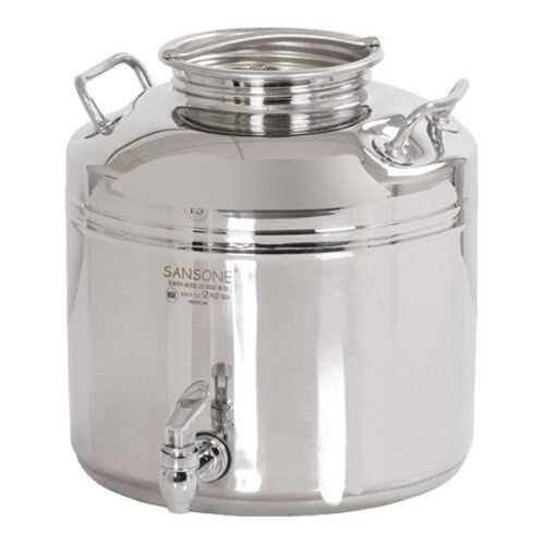 Cal-Mil 3497-3BEV Stainless Steel 3 Gallon Beverage Dispenser - 14" x 14" x 11"