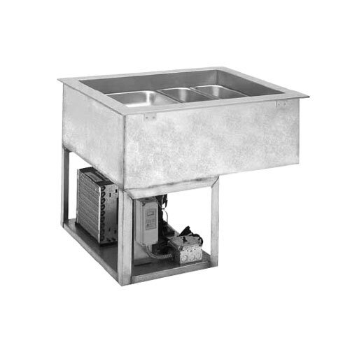 Wells 5O-RCP7200-120 32 3/4" Two Pan Drop In Refrigerated Cold Food Well with Recessed Pan Compartments