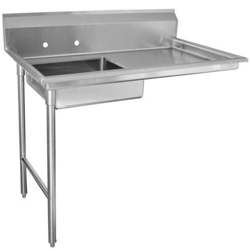 Advance Tabco DTU-U60-48 48" Undercounter Dishtable - Sink on Left