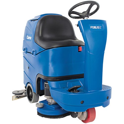 Clarke 56382627 Focus II 26D MicroRider 26" AGM Cordless Ride-On Disc Floor Scrubber - 21 Gallon