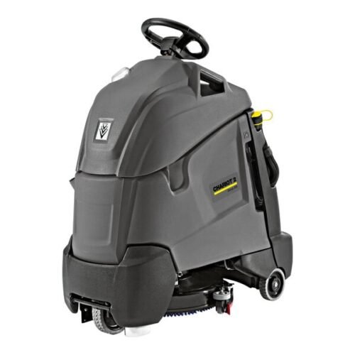 Karcher Chariot 2 iScrub 20 1.008-064.0 20" Deluxe Cordless Stand-On Disc Floor Scrubber with (3) 114 Ah AGM Batteries, Automatic Charger, and Poly Brush Scrub Deck - 10 Gallon, 36V, 180 RPM