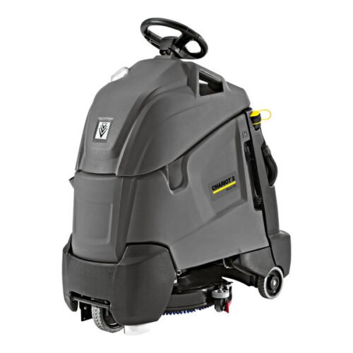 Karcher Chariot 2 iScrub 22 SP 1.008-072.0 22" Cordless Stand-On Cylindrical Floor Scrubber with (3) 114 Ah AGM Batteries and Cylindrical Scrub Deck - 10 Gallon, 36V, 1,500 RPM