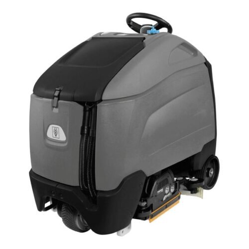 Karcher Chariot 3 iScrub 26 SP 1.008-089.0 26" Cordless Stand-On Cylindrical Floor Scrubber with (3) 234 Ah AGM Batteries, Shelf Charger, Cylindrical Scrub Deck, and Chemical Metering - 25 Gallon, 36V, 720 / 950 RPM