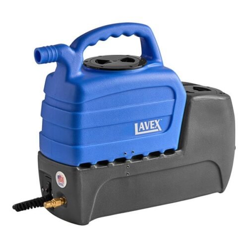 Lavex 1-Stage Cold Water Spot Extractor with 7' Hoses and 4" Clear View Upholstery Tool - 2 Gallon, 55 PSI