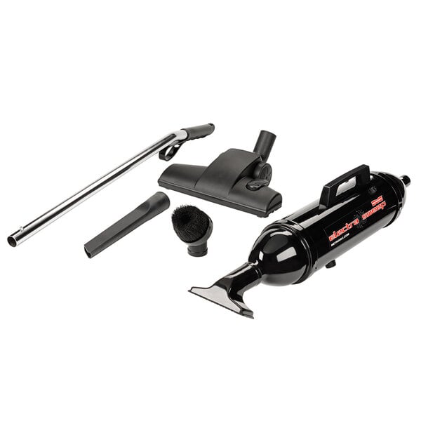 MetroVac ES-105 ElectraSweep Electric Broom / Handheld Canister Vacuum Cleaner with Attachment Kit - 480W 1 MetroVac ES-105 ElectraSweep Electric Broom / Handheld Canister Vacuum Cleaner with Attachment Kit - 480W