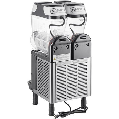 Narvon SM2 Double 3 Gallon Pourover Granita / Slushy / Frozen Beverage Machine - 115V