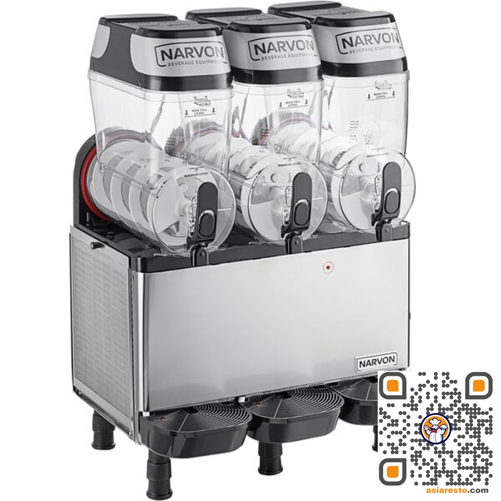 Narvon SM3 Triple 3 Gallon Pourover Granita / Slushy / Frozen Beverage Machine - 115V