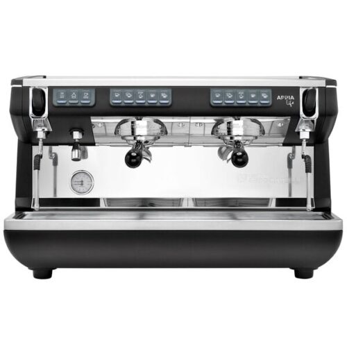Nuova Simonelli Appia Life Black 2 Group Volumetric Espresso Machine - 220V
