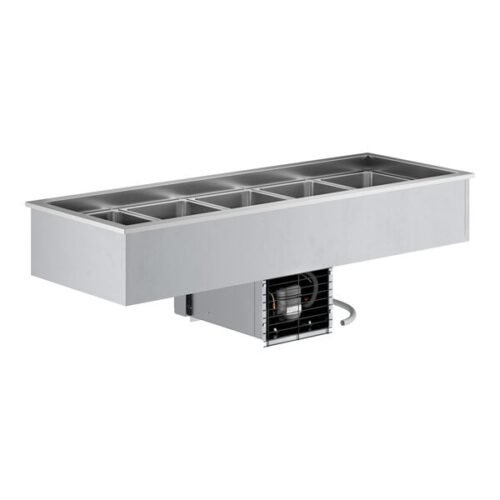 ServIt SDC-5A Five Pan Drop-In Refrigerated Cold Food Well - 120V