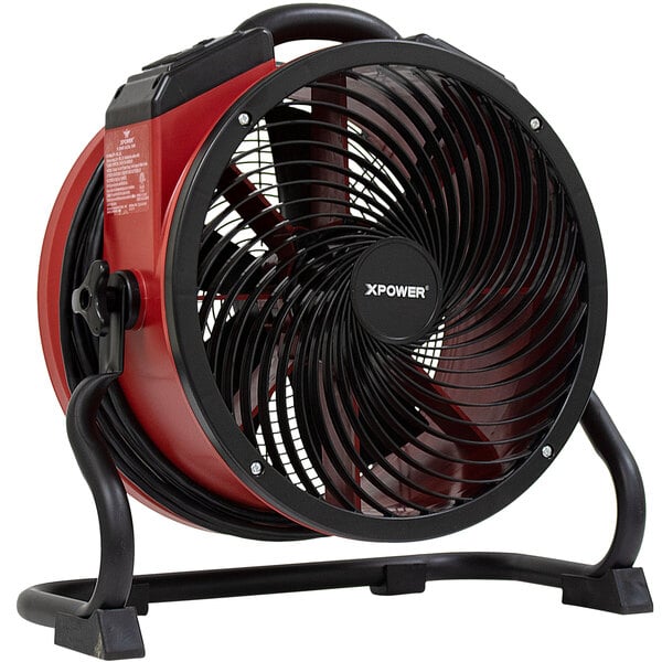 XPOWER X-39AR-Red Variable Speed Industrial Axial Fan with Sealed Motor and GFCI Power Outlets - 1/4 hp 1 XPOWER X-39AR-Red Variable Speed Industrial Axial Fan with Sealed Motor and GFCI Power Outlets - 1/4 hp